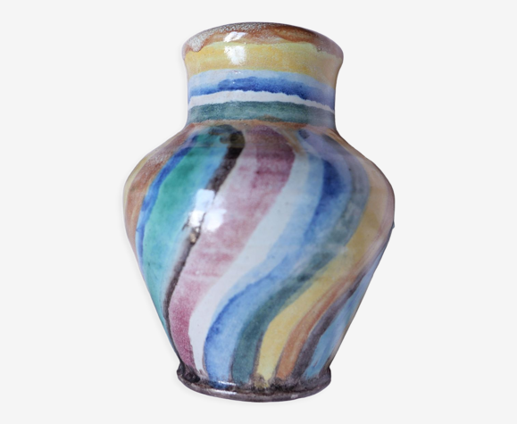 Vase multicolore Montigny sur Loing