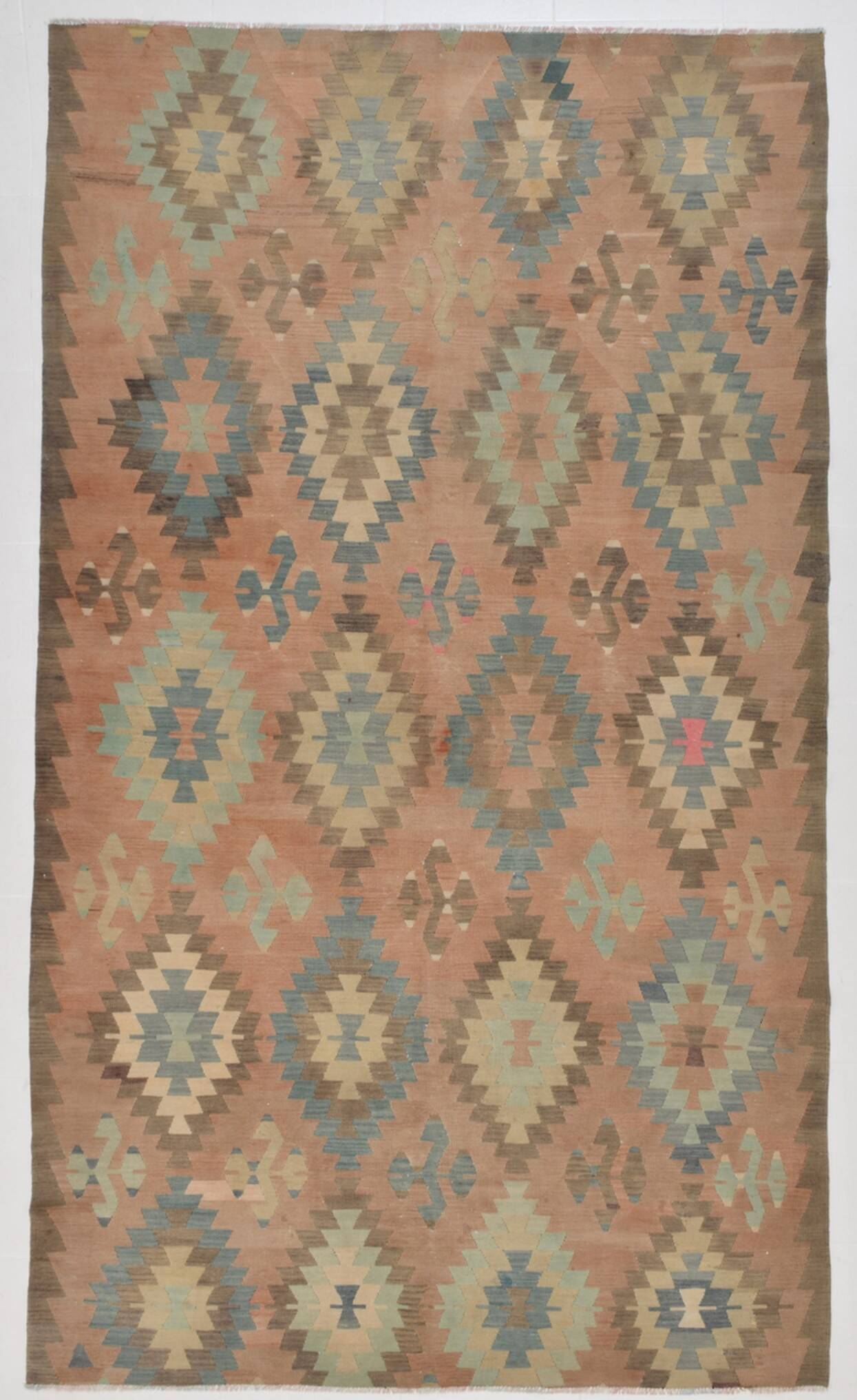 6x10 Kilim Turkish Nomadic Design Kilim Rug, 181x312 Cm