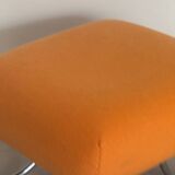 Vintage orange pouf 1970