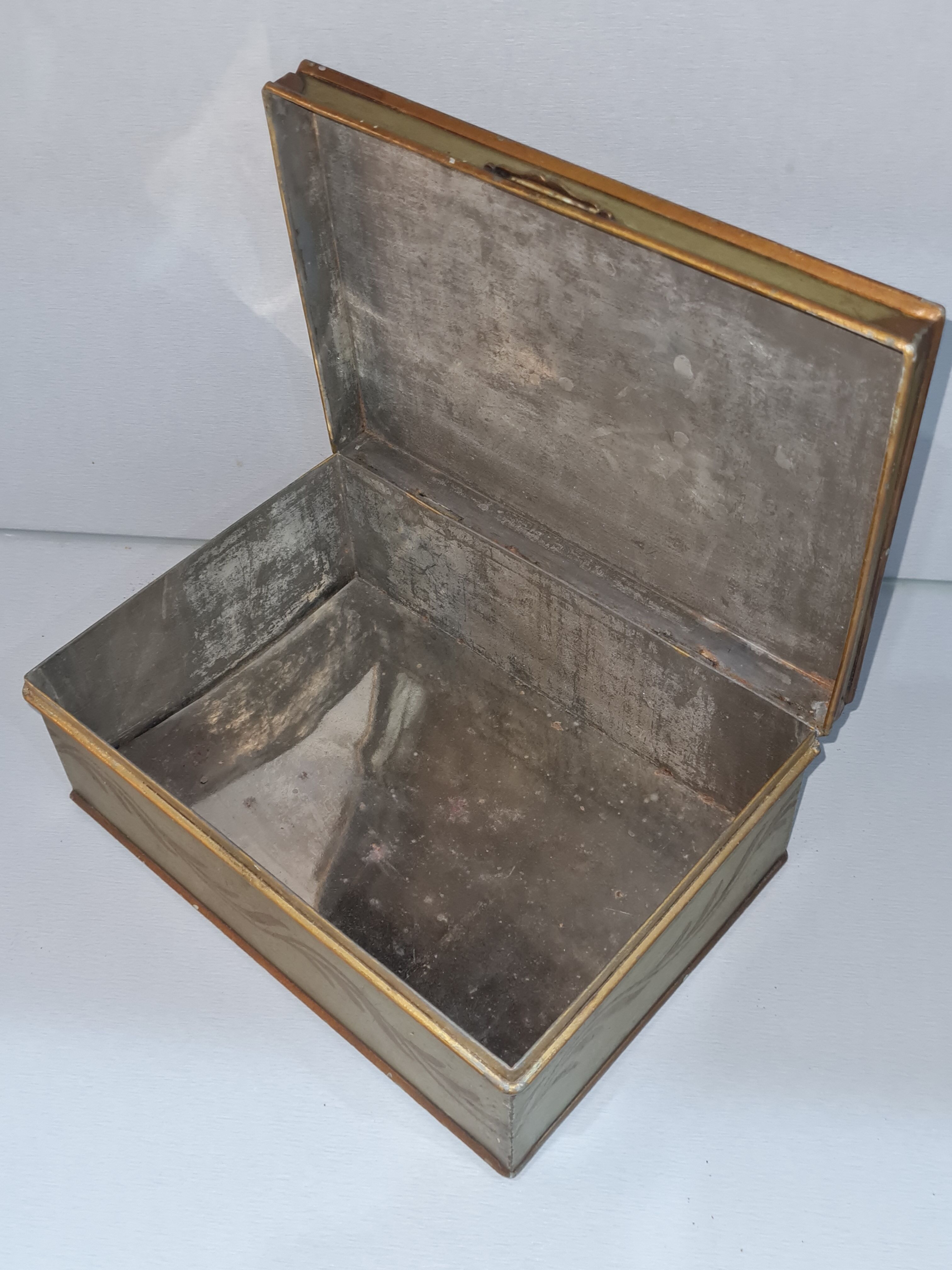 Old sheet metal box