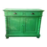 Buffet parisien ancien patiné vert