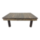 1950's vintage industrial wood & iron coffee table