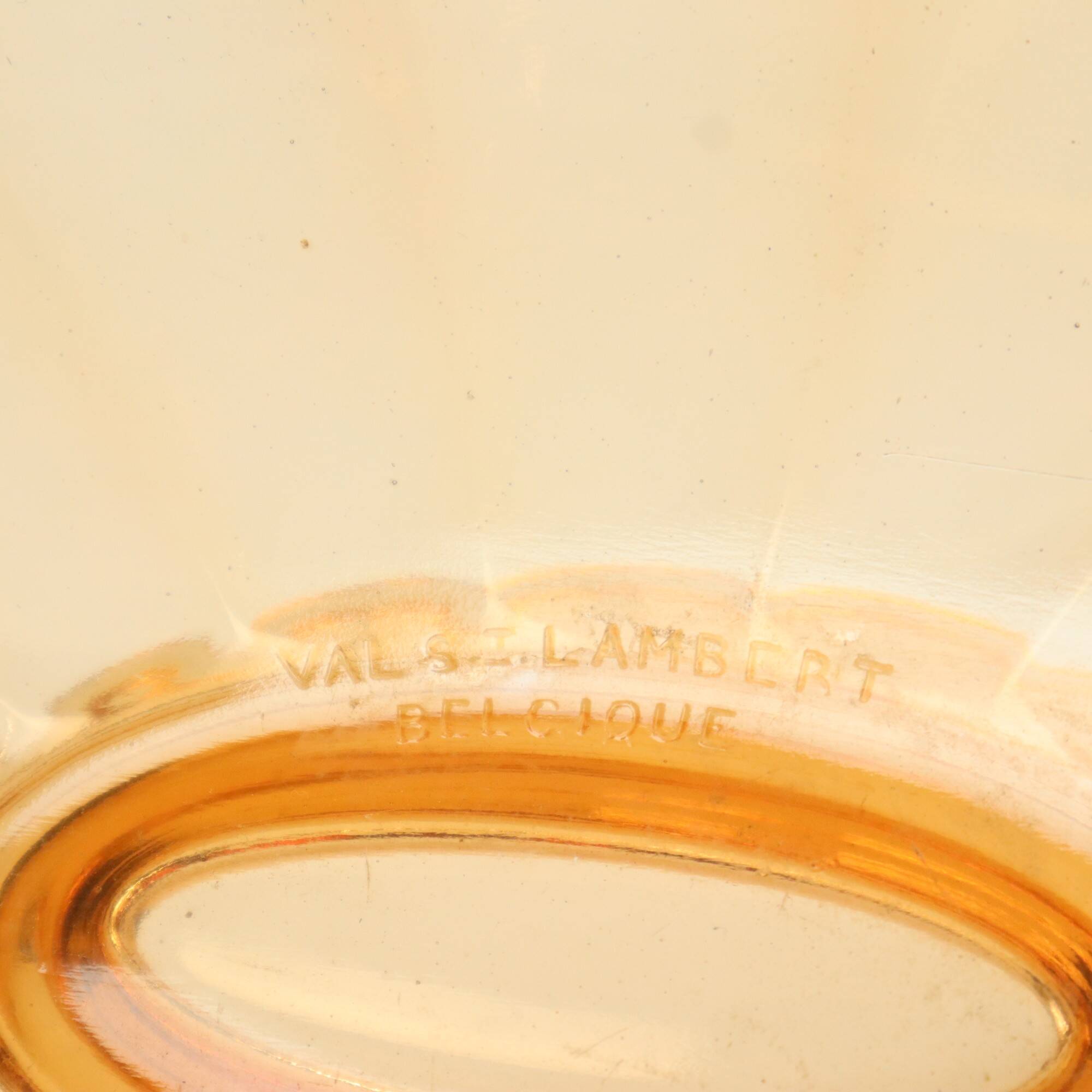 Art Deco Val Saint Lambert Fruit Bowl Noémie Oval Luxval 1935