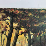 Oil on canvas autumn landscape