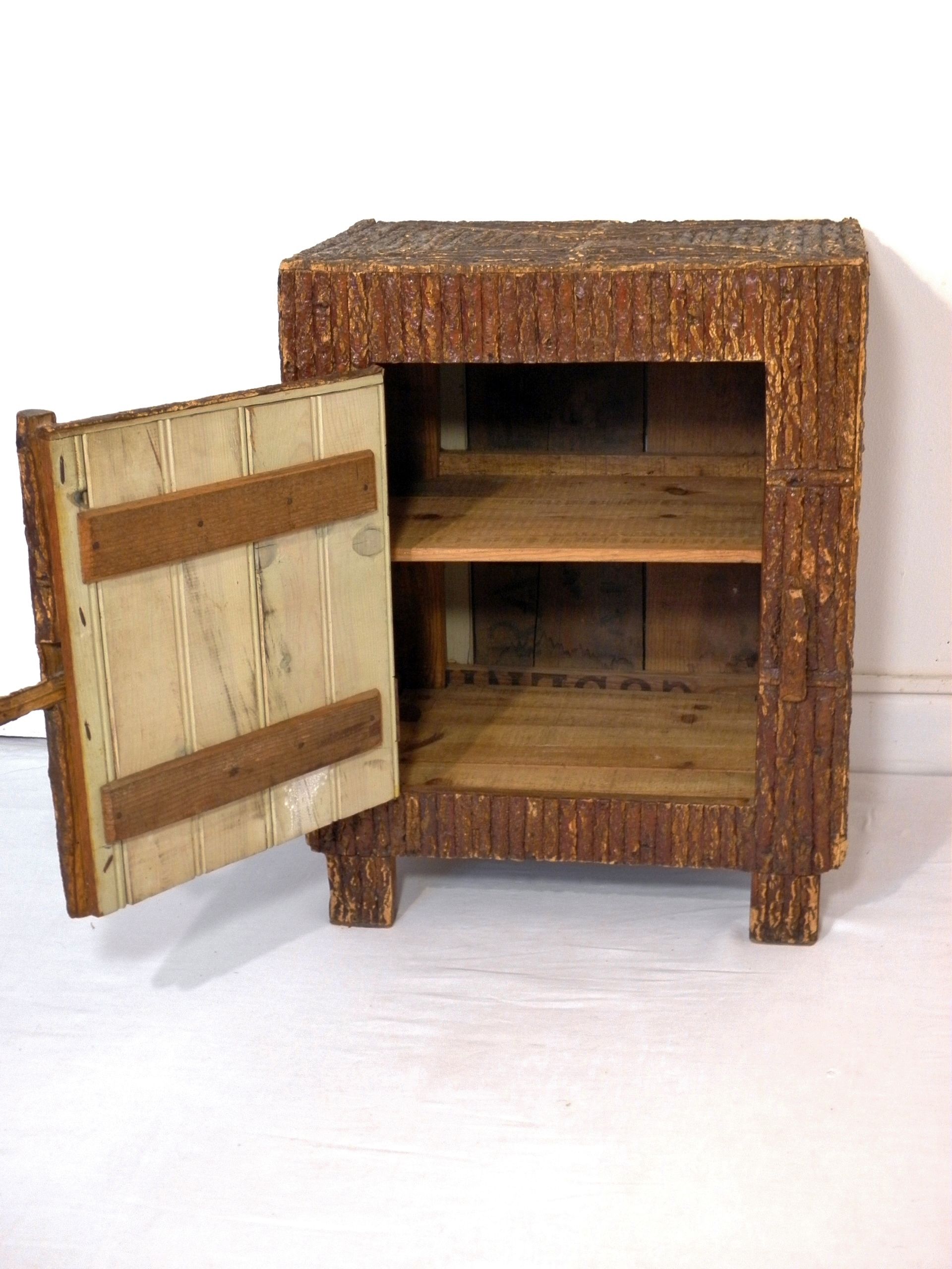 Dutch bedside marquetry Cork-folk art