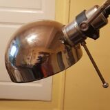 Architect's lamp in chrome metal.