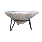 Jardinière conique sur pied tripode 1950