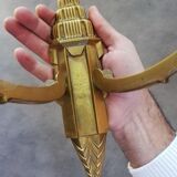 Art Deco wall lamp 30s in bronze