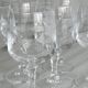 Set of 6 chiseled crystal liqueur glasses