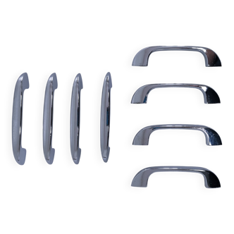 eight chrome steel handles 1970s design