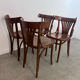 Lot 4 old vintage bentwood bistro chairs from the 70s
