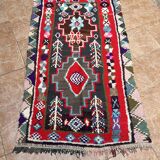 Vintage Moroccan Rug - Small Boujaad Rug - Boucharouit Rug
