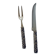 Silea 2-piece grape cutting service in silver-plated metal