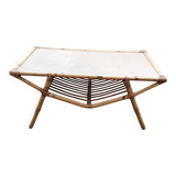 Rattan coffee table