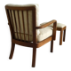 Oak armchair and ottoman, 1960