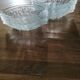 set of 12 vintage transparent glass banana split bowls
