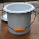 White enamelled bucket