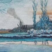 Peinture à l'huile de P. Gérard