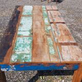 Teak table with 6 chairs