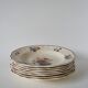 Set of 7 Digoin Sarreguemines soup plates, Agreste model, 1950