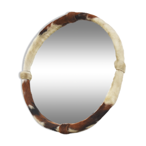 Miroir rond vintage avec