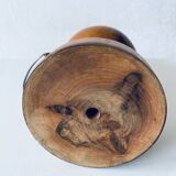 Turned wooden lamp base
