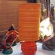 Lampe orange années 70