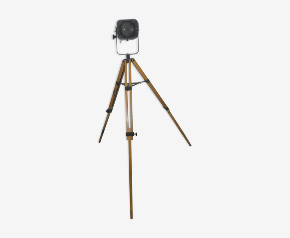 Projecteur sur pied bois