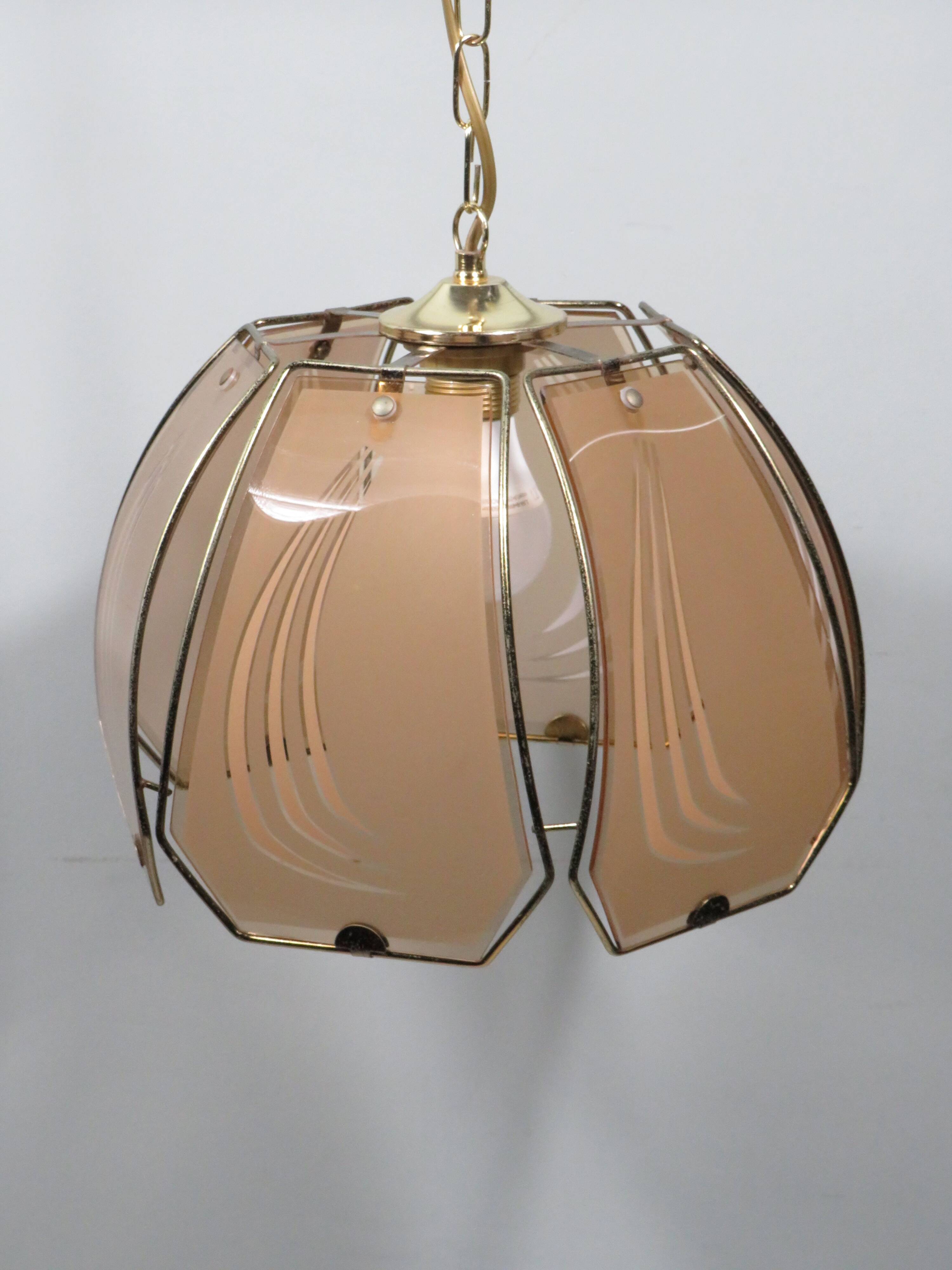 Vintage pendant light, Massive Belgium 1970