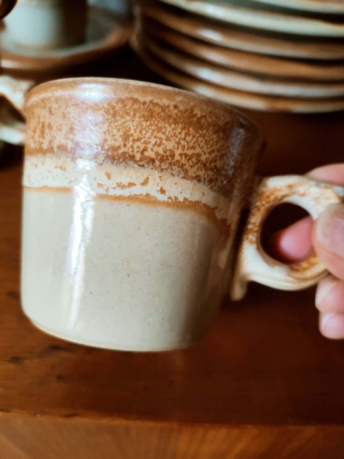 Coffee service and dessert in stoneware west Germany