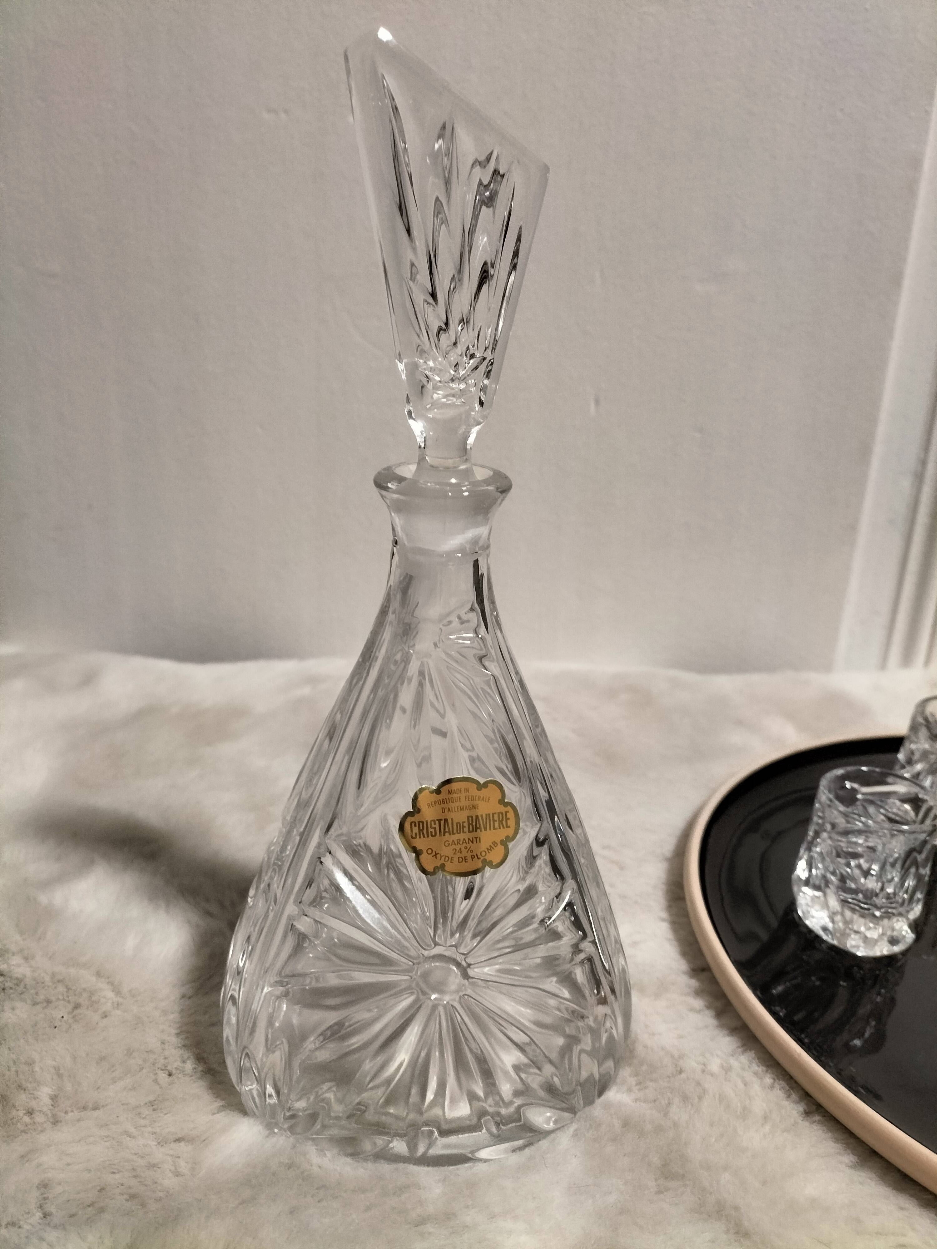 Service liqueur cristal de Bavière XX ieme siècle