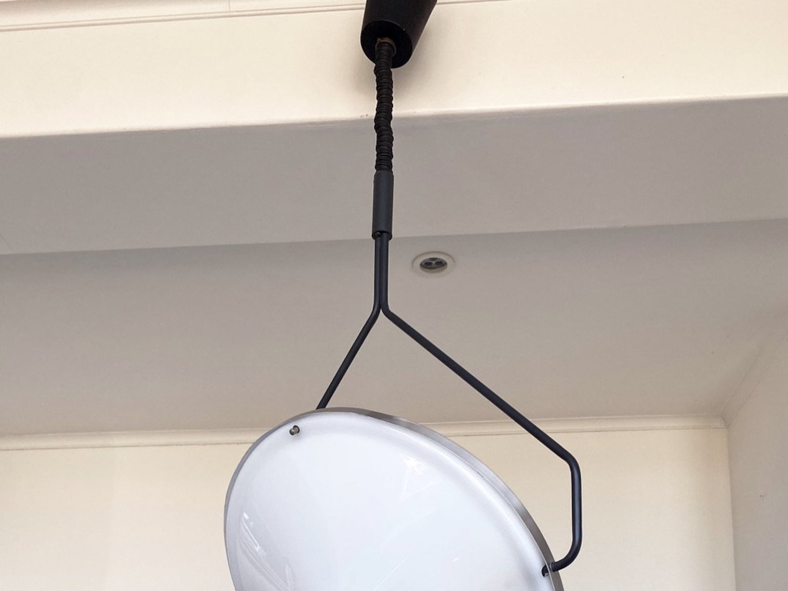 Hanging lamp kompas / compass designed by dutch raak, mid century pendant light