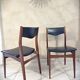 Lot de 6 chaises en teck style scandinave mid-century