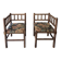 Old pair of corner chairs known as 'fireplace corner' armchairs.
