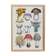 Affiche sur les champignons, d'après une gravure de 1881 (cèpe, girolle...)