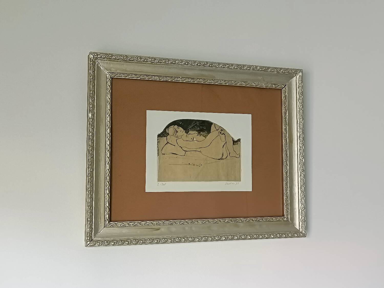 Engraving, nude, François Verdier