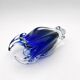 Vase Josef Hospodka Chribska Bohemia Cobalt Blue Glass 1960
