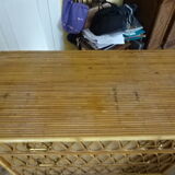 Rattan chest of drawers
