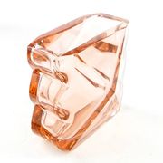 Art Deco vase, crystal, Moser, Czechoslovakia, 1930s