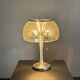 Midcentury space age large glass mushroom table lamprey Temde, 1960s