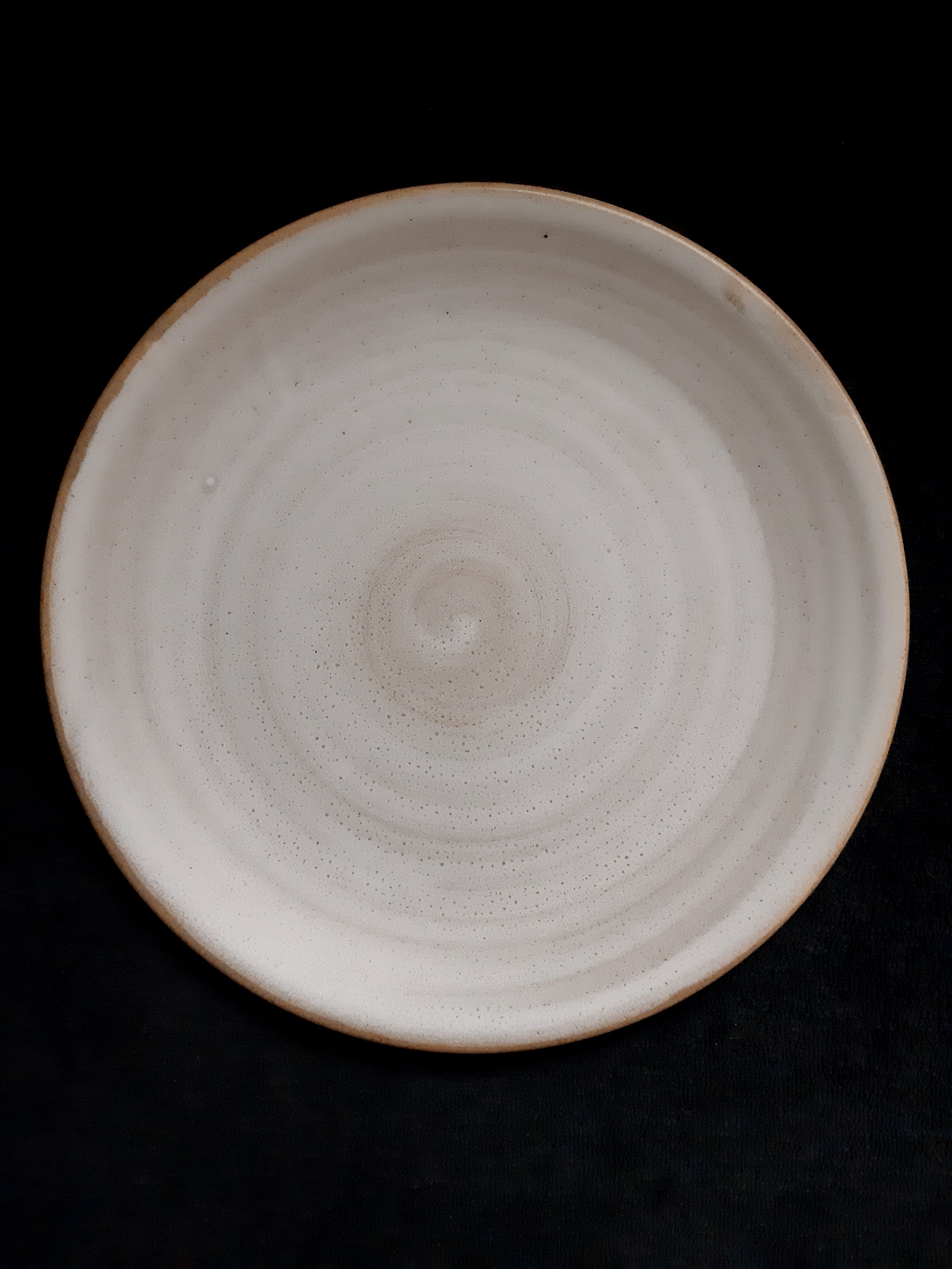 4 stoneware plates