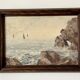 Tableau "Marine" huile sur panneau signée