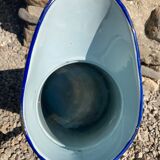 Broc in enamelled blue sheet metal