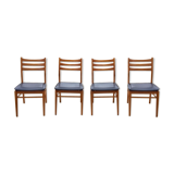 Set of 4 Scandinavian chairs, 60s