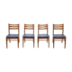 Set of 4 Scandinavian chairs, 60s