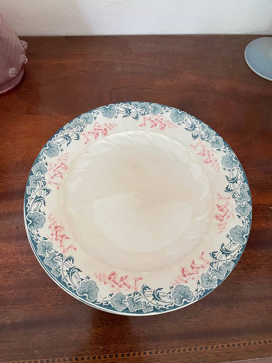 Set of 7 Longwy Art Nouveau plates