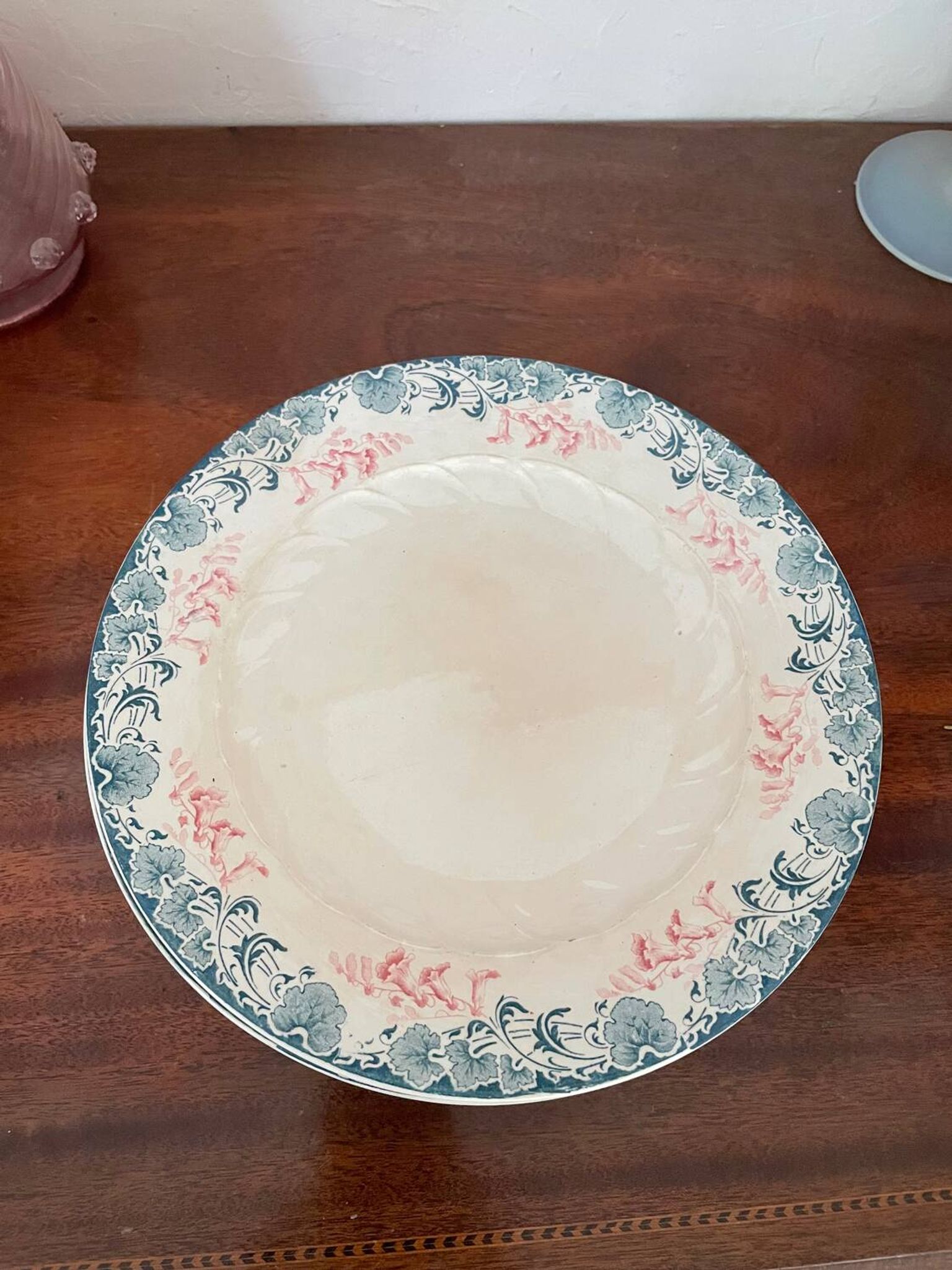 Lot de 7 assiettes Longwy Art nouveau