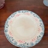 Set of 7 Longwy Art Nouveau plates