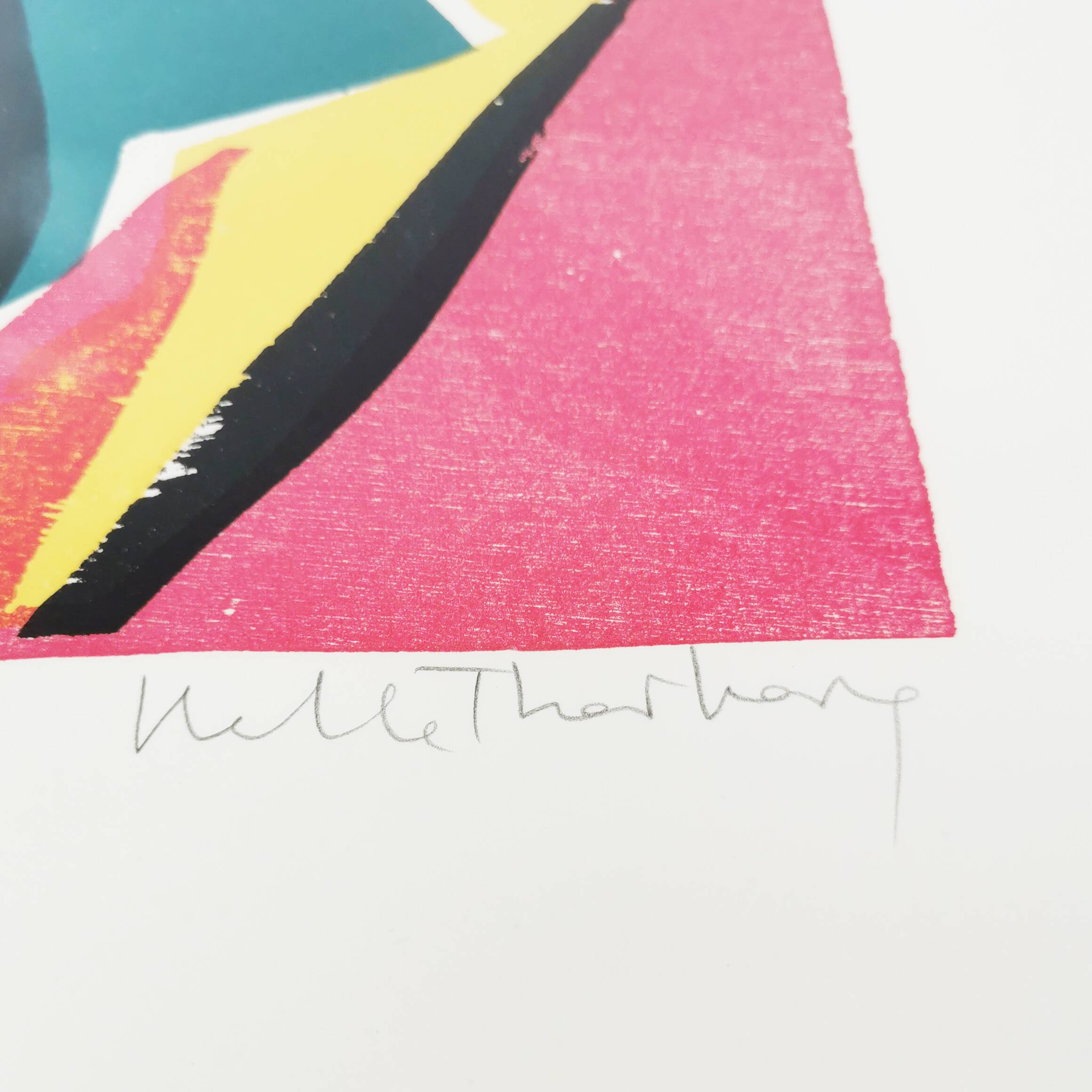 Graphics - lithography, Helle Thorborg, Denmark 1960s.