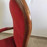 Fauteuil voltaire rouge